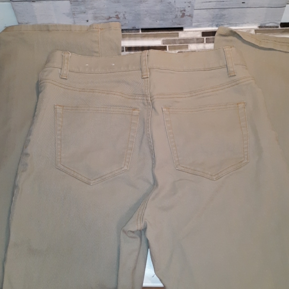 Lands End khakis chinos tan Jean's 8